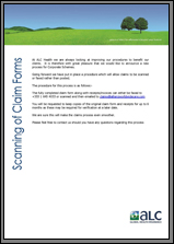 Corporate Scanning of Claim Forms Procedure